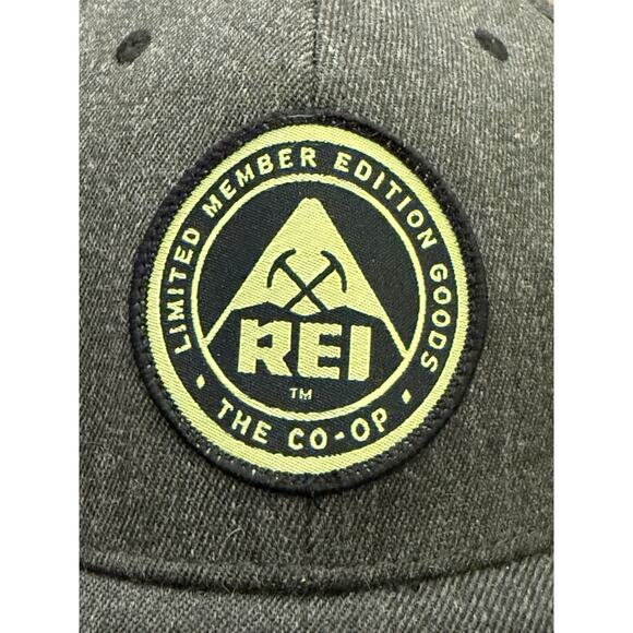 REI Mens Gray Limited Members Edition Goods Patch Adjustable Strapback Hat Cap - Picture 3 of 8